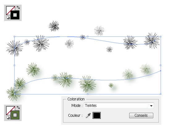 tuto Illustrator Coloration forme diffuse