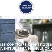 Site one page WordPress Comptoirs-cosmetiques