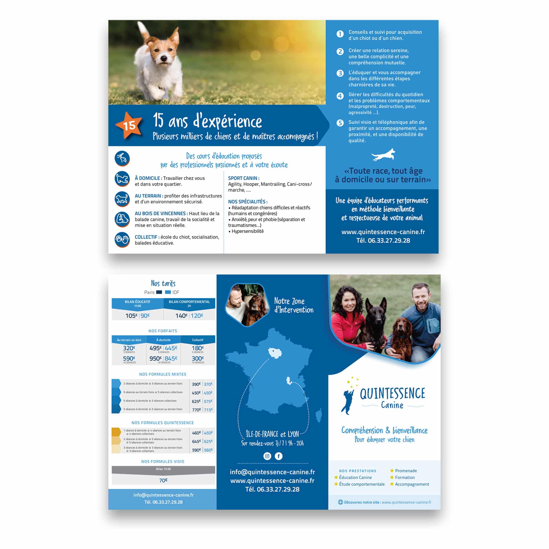 Quintessence Canine flyer 3 plis